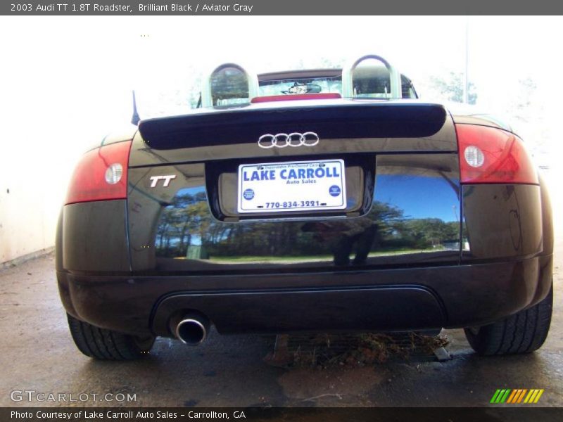 Brilliant Black / Aviator Gray 2003 Audi TT 1.8T Roadster