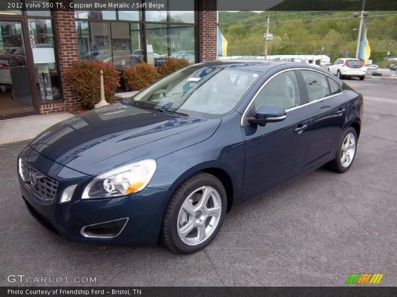 Caspian Blue Metallic / Soft Beige 2012 Volvo S60 T5