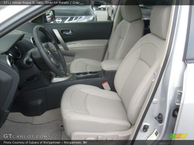 Silver Ice Metallic / Gray 2011 Nissan Rogue SL AWD