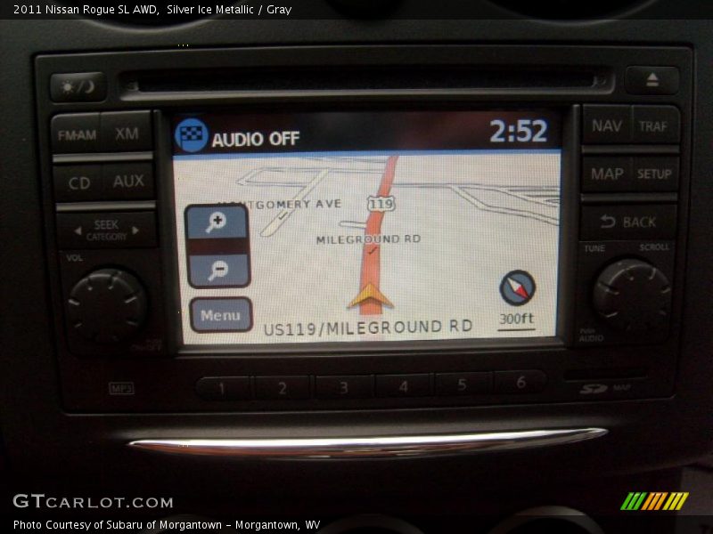 Silver Ice Metallic / Gray 2011 Nissan Rogue SL AWD