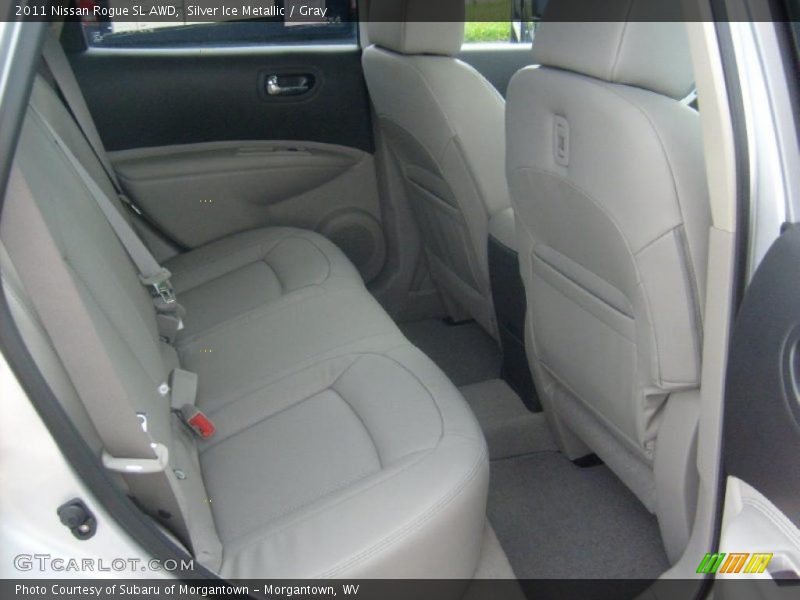 Silver Ice Metallic / Gray 2011 Nissan Rogue SL AWD