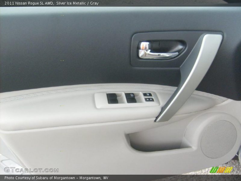Silver Ice Metallic / Gray 2011 Nissan Rogue SL AWD