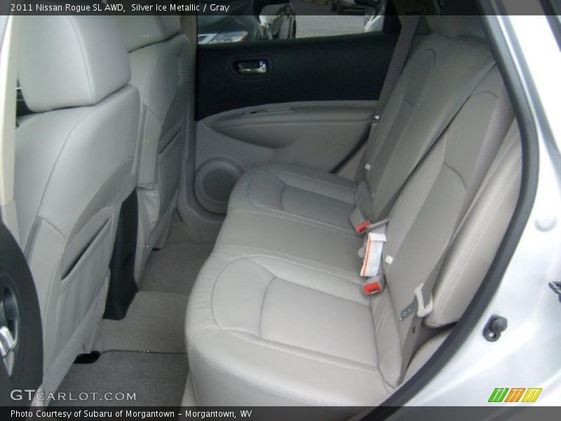 Silver Ice Metallic / Gray 2011 Nissan Rogue SL AWD