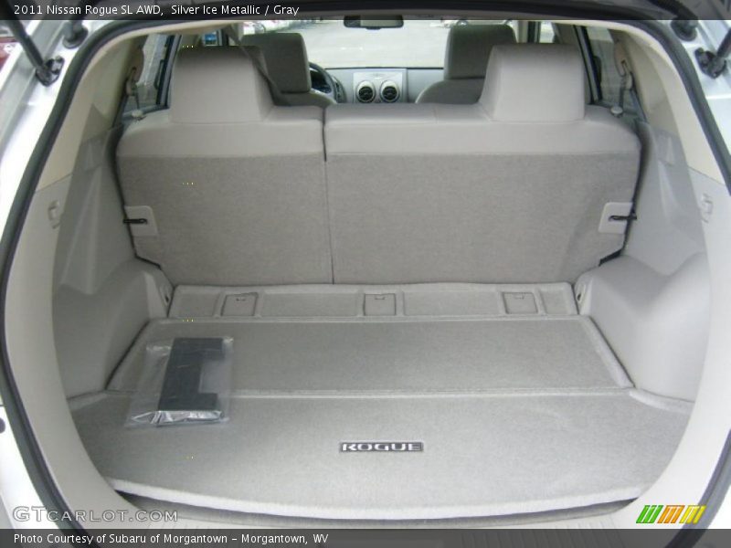 Silver Ice Metallic / Gray 2011 Nissan Rogue SL AWD