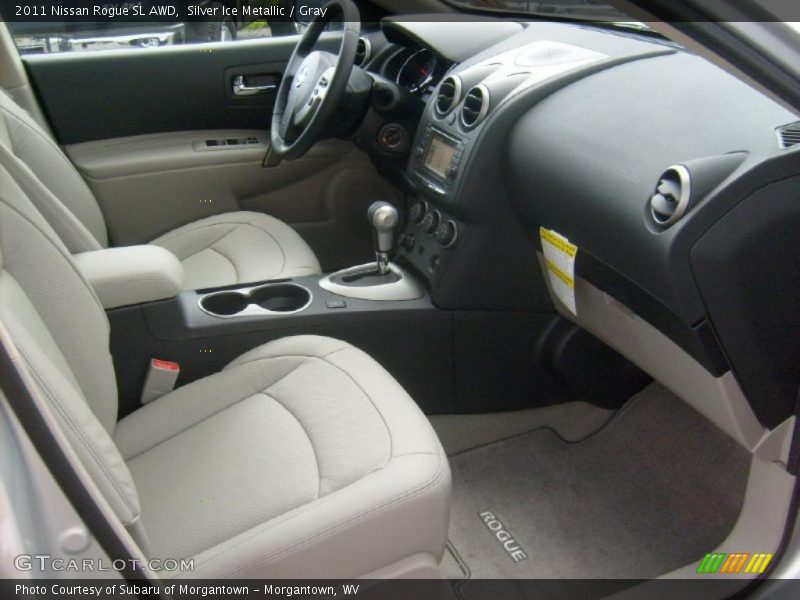 Silver Ice Metallic / Gray 2011 Nissan Rogue SL AWD