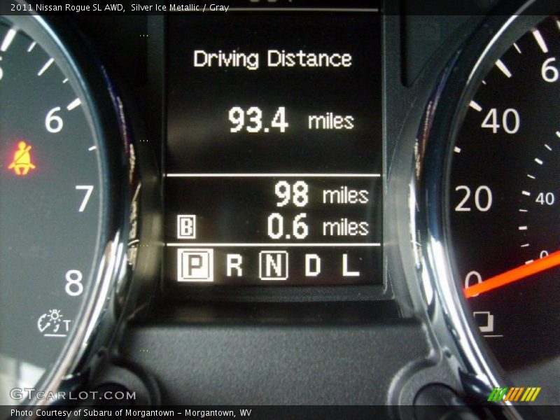 Silver Ice Metallic / Gray 2011 Nissan Rogue SL AWD