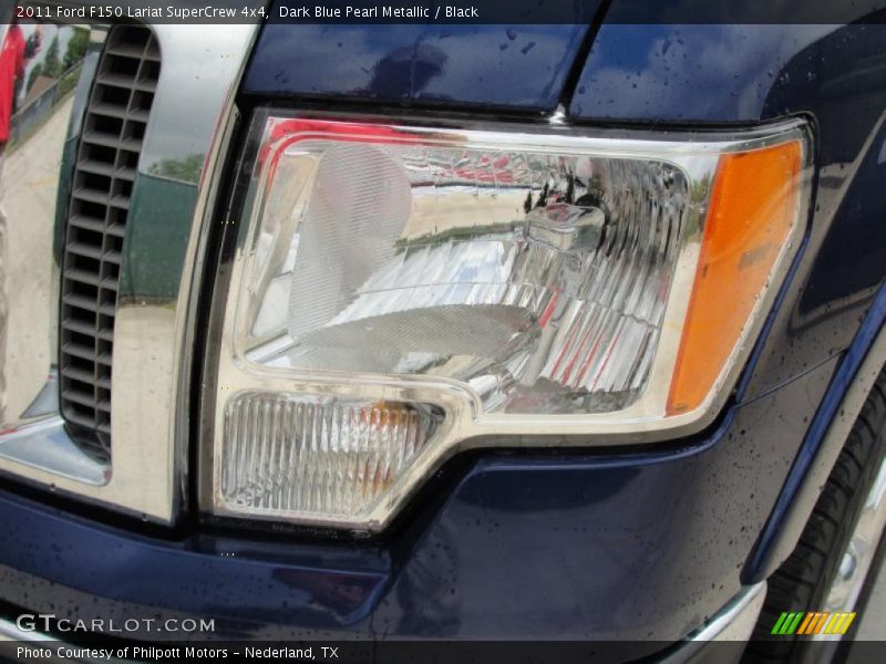 Dark Blue Pearl Metallic / Black 2011 Ford F150 Lariat SuperCrew 4x4