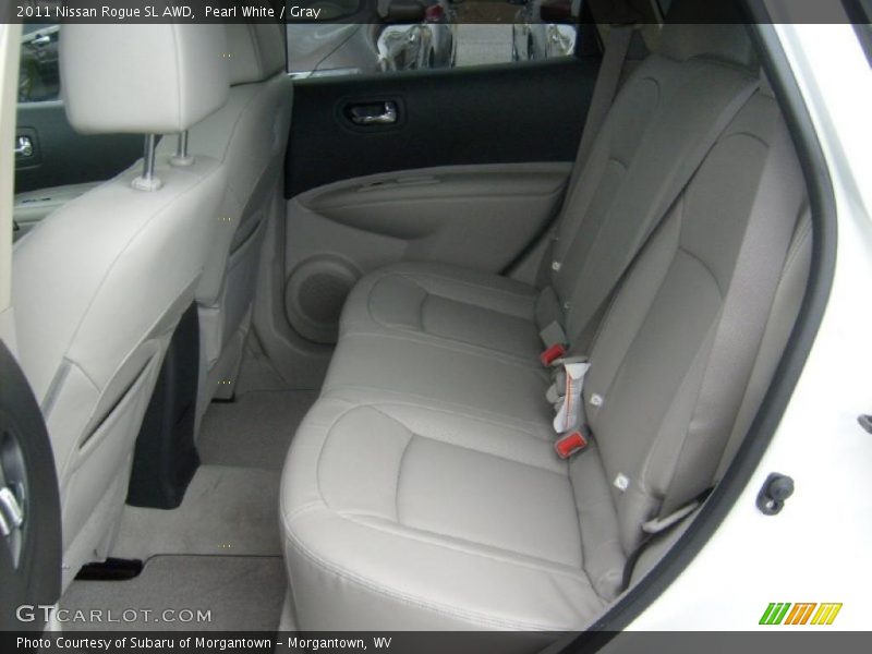 Pearl White / Gray 2011 Nissan Rogue SL AWD