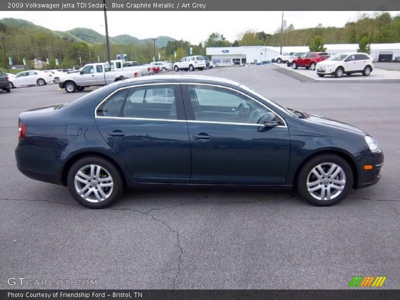 Blue Graphite Metallic / Art Grey 2009 Volkswagen Jetta TDI Sedan