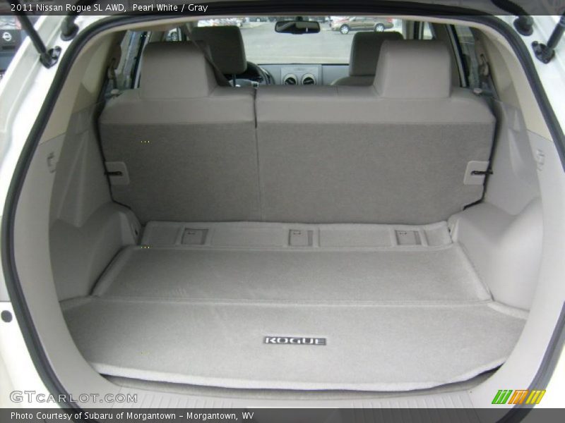Pearl White / Gray 2011 Nissan Rogue SL AWD