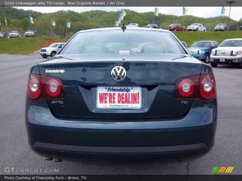 Blue Graphite Metallic / Art Grey 2009 Volkswagen Jetta TDI Sedan