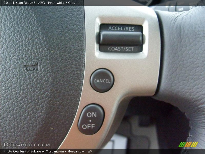Pearl White / Gray 2011 Nissan Rogue SL AWD