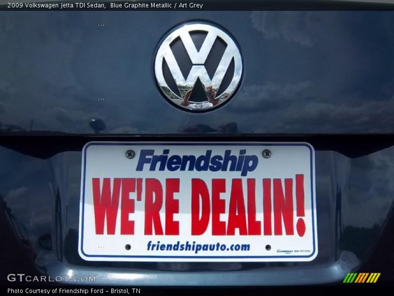 Blue Graphite Metallic / Art Grey 2009 Volkswagen Jetta TDI Sedan