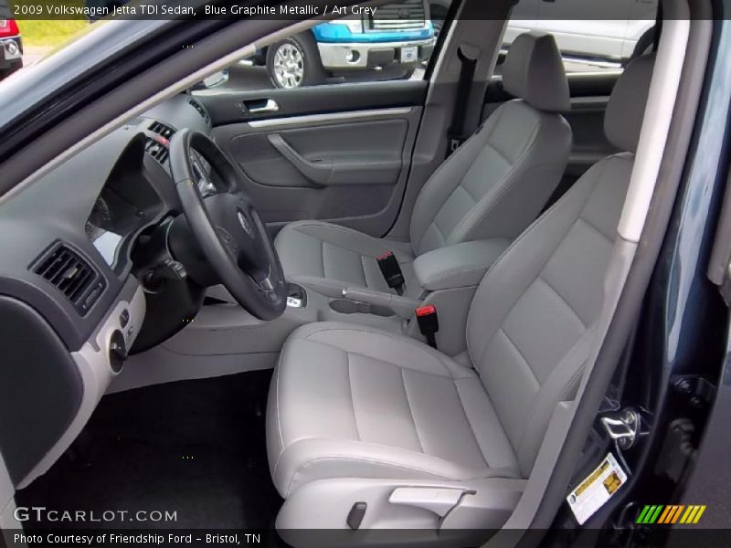 Blue Graphite Metallic / Art Grey 2009 Volkswagen Jetta TDI Sedan