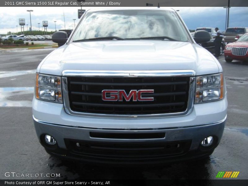 Summit White / Ebony 2011 GMC Sierra 1500 SLE Regular Cab