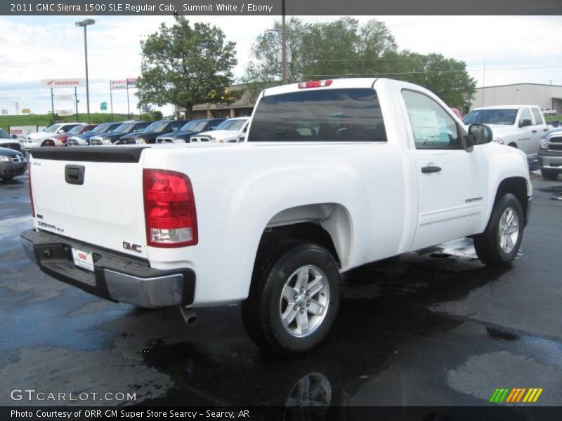 Summit White / Ebony 2011 GMC Sierra 1500 SLE Regular Cab