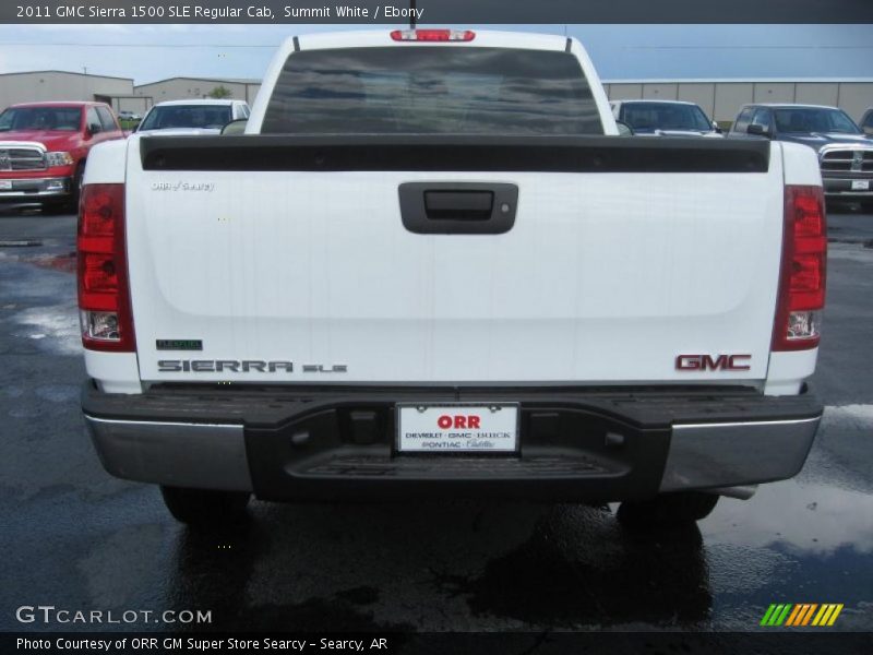 Summit White / Ebony 2011 GMC Sierra 1500 SLE Regular Cab