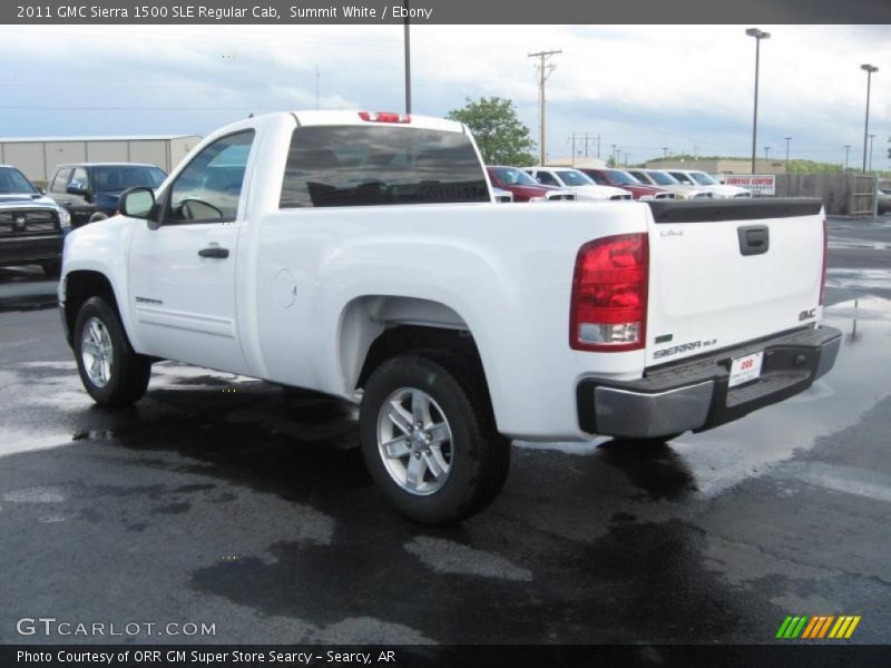 Summit White / Ebony 2011 GMC Sierra 1500 SLE Regular Cab