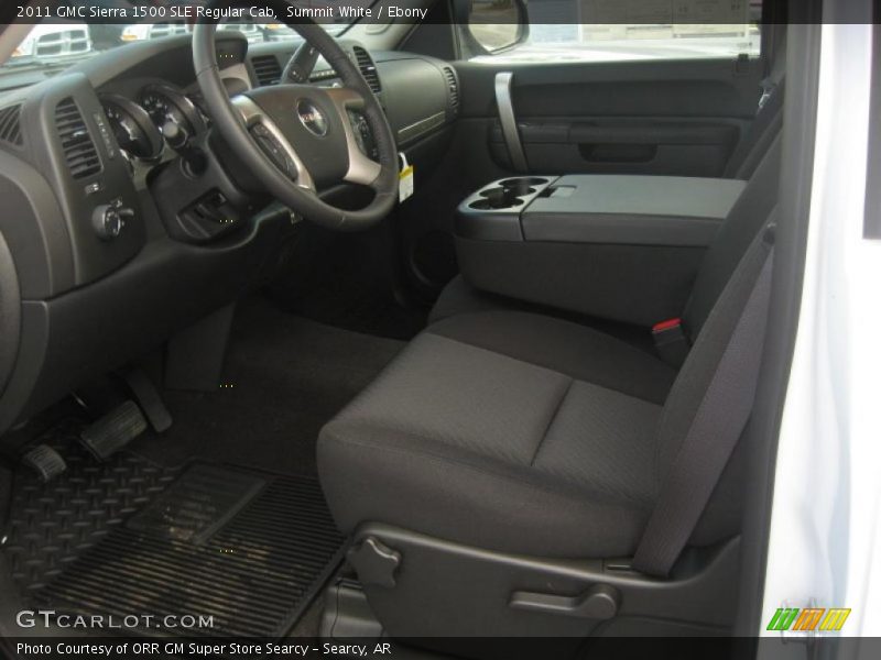 Summit White / Ebony 2011 GMC Sierra 1500 SLE Regular Cab