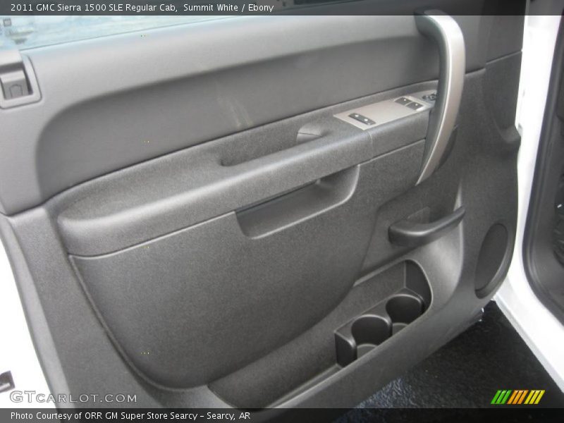 Summit White / Ebony 2011 GMC Sierra 1500 SLE Regular Cab
