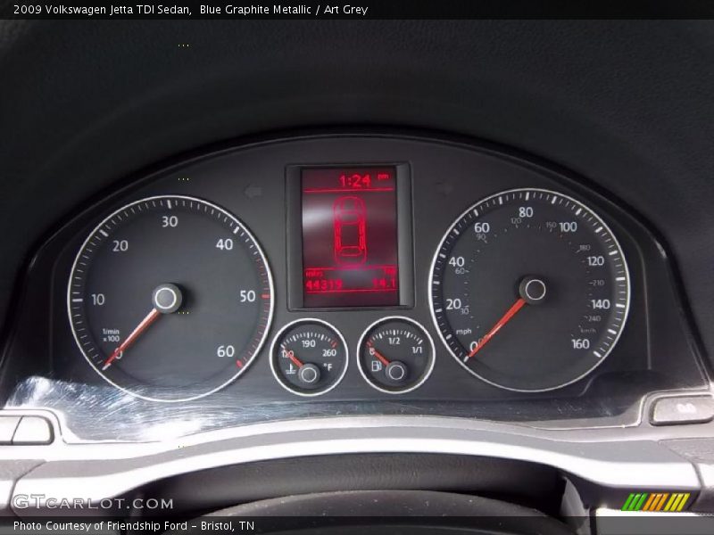 Blue Graphite Metallic / Art Grey 2009 Volkswagen Jetta TDI Sedan