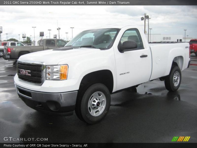 Summit White / Dark Titanium 2011 GMC Sierra 2500HD Work Truck Regular Cab 4x4
