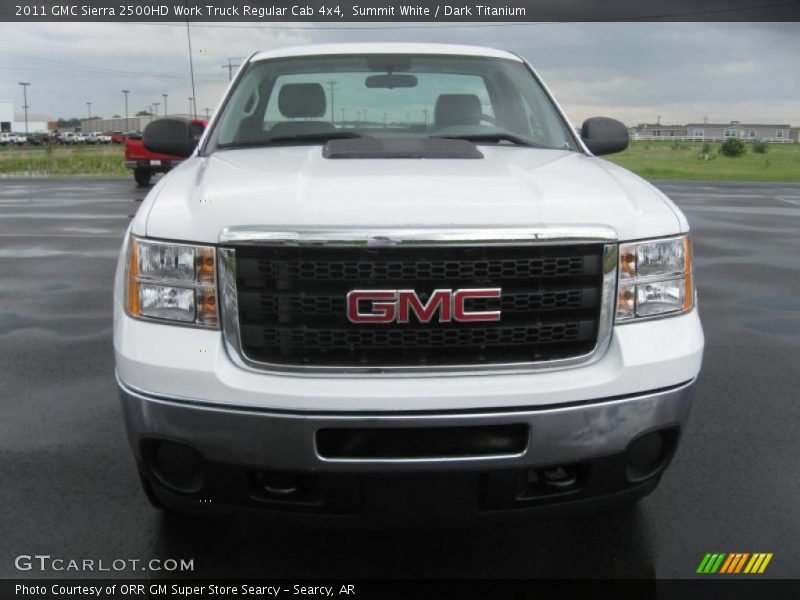 Summit White / Dark Titanium 2011 GMC Sierra 2500HD Work Truck Regular Cab 4x4