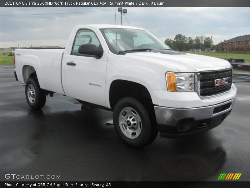 Summit White / Dark Titanium 2011 GMC Sierra 2500HD Work Truck Regular Cab 4x4