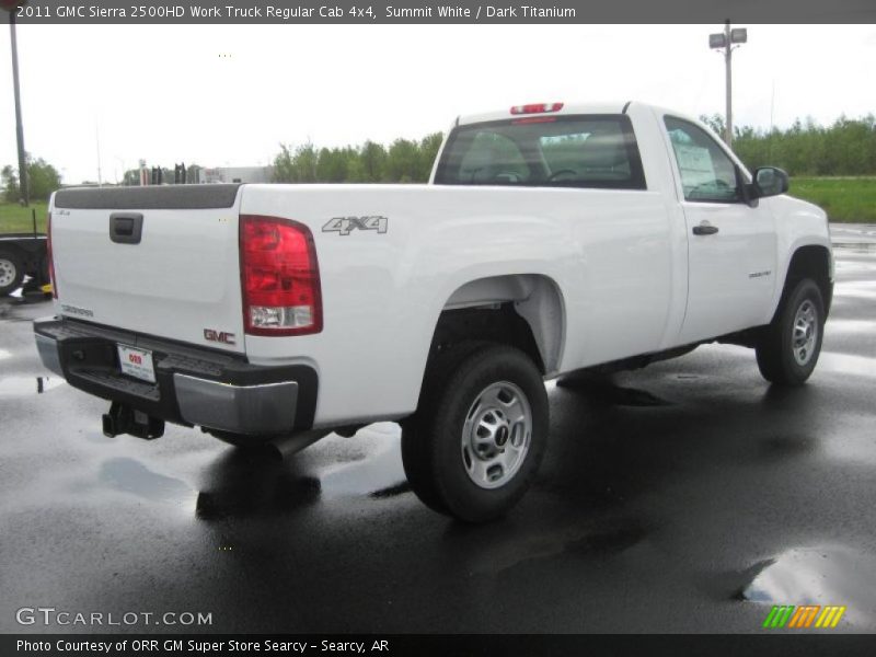 Summit White / Dark Titanium 2011 GMC Sierra 2500HD Work Truck Regular Cab 4x4