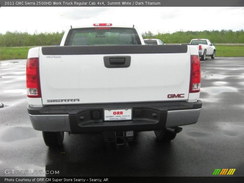 Summit White / Dark Titanium 2011 GMC Sierra 2500HD Work Truck Regular Cab 4x4