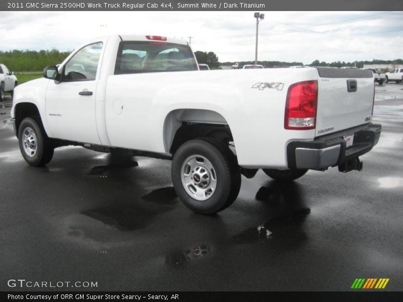 Summit White / Dark Titanium 2011 GMC Sierra 2500HD Work Truck Regular Cab 4x4