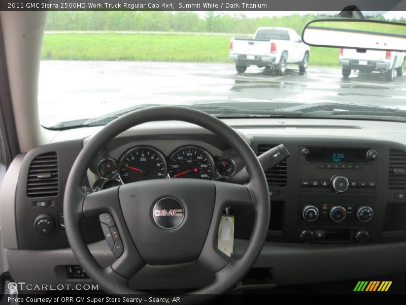 Summit White / Dark Titanium 2011 GMC Sierra 2500HD Work Truck Regular Cab 4x4