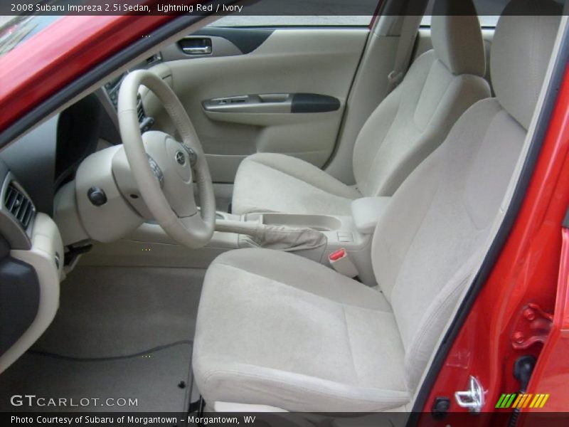 Lightning Red / Ivory 2008 Subaru Impreza 2.5i Sedan