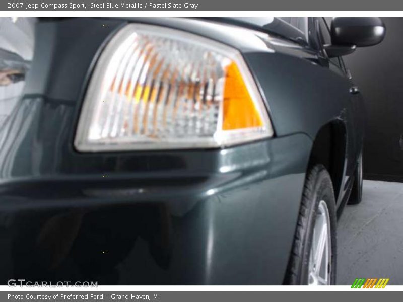 Steel Blue Metallic / Pastel Slate Gray 2007 Jeep Compass Sport