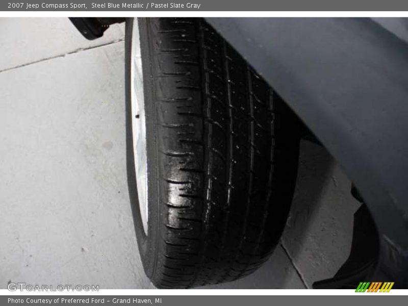 Steel Blue Metallic / Pastel Slate Gray 2007 Jeep Compass Sport
