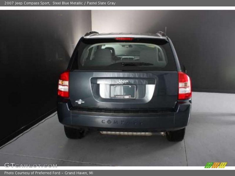 Steel Blue Metallic / Pastel Slate Gray 2007 Jeep Compass Sport