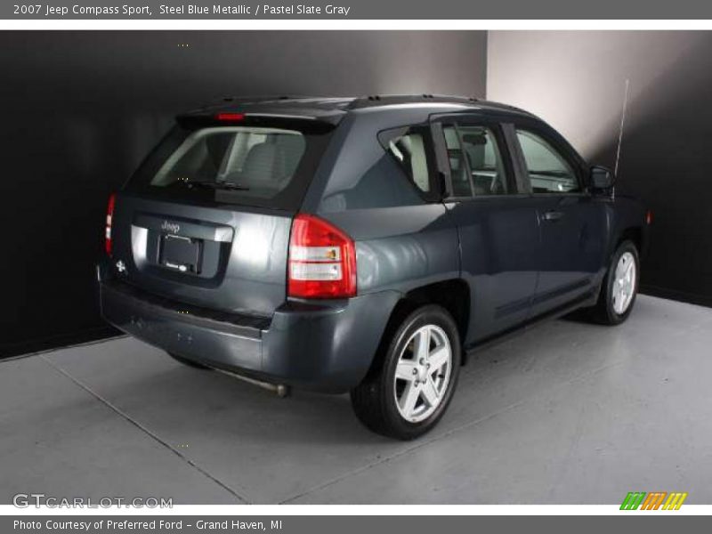 Steel Blue Metallic / Pastel Slate Gray 2007 Jeep Compass Sport
