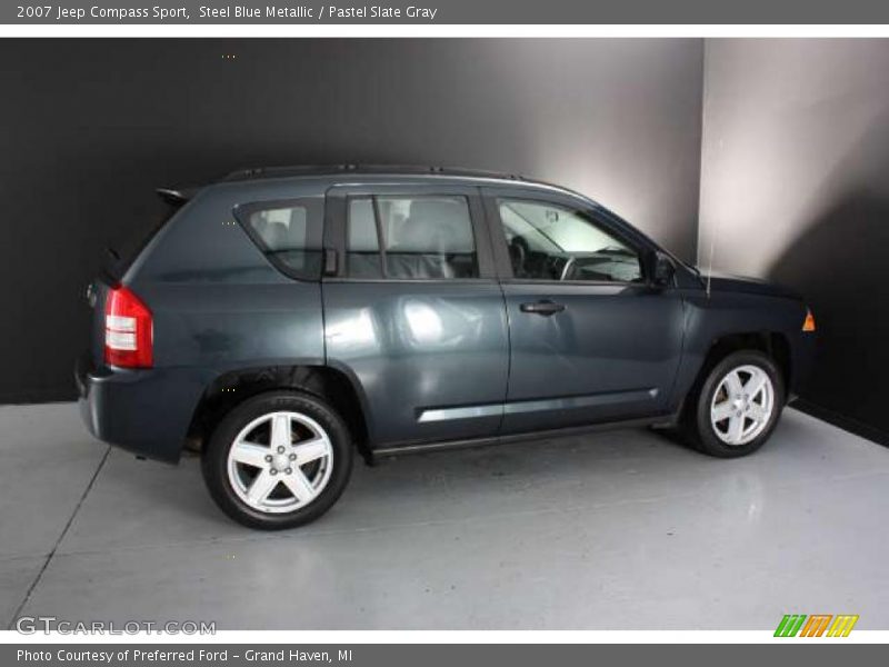 Steel Blue Metallic / Pastel Slate Gray 2007 Jeep Compass Sport