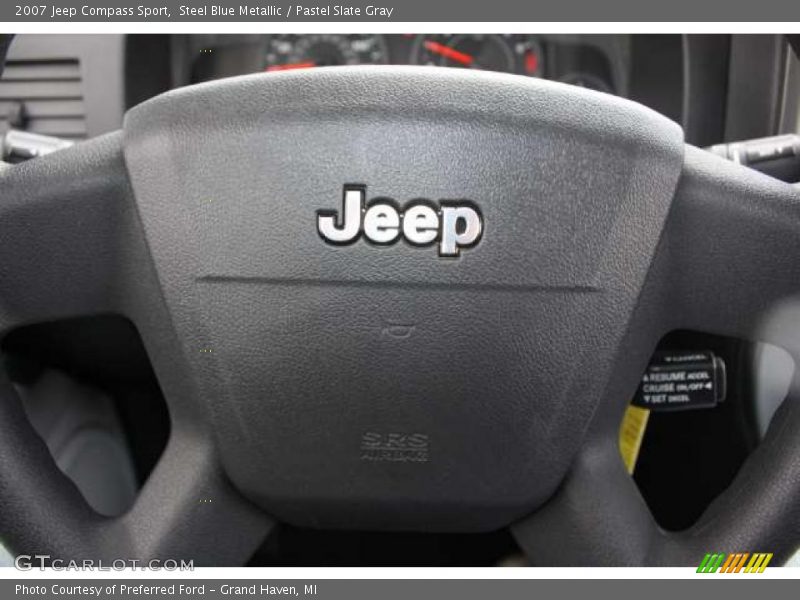 Steel Blue Metallic / Pastel Slate Gray 2007 Jeep Compass Sport