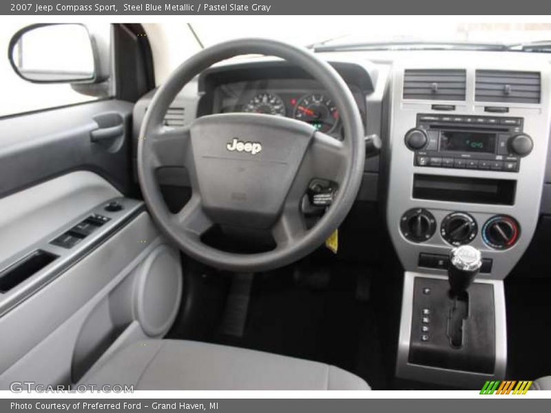 Steel Blue Metallic / Pastel Slate Gray 2007 Jeep Compass Sport