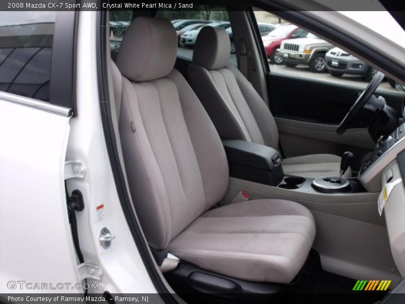 Crystal White Pearl Mica / Sand 2008 Mazda CX-7 Sport AWD