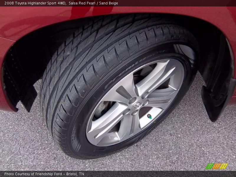 Salsa Red Pearl / Sand Beige 2008 Toyota Highlander Sport 4WD