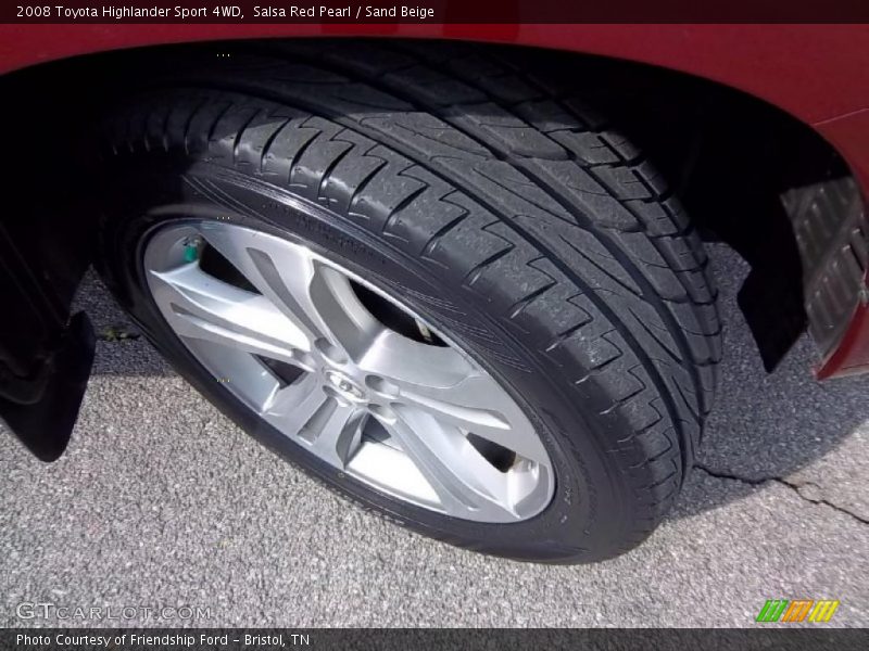 Salsa Red Pearl / Sand Beige 2008 Toyota Highlander Sport 4WD