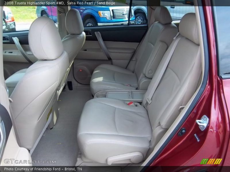 Salsa Red Pearl / Sand Beige 2008 Toyota Highlander Sport 4WD