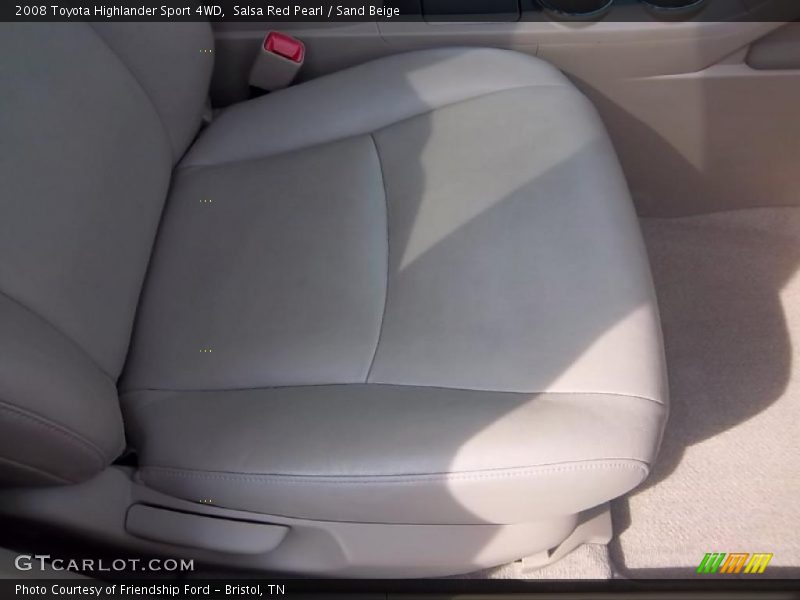Salsa Red Pearl / Sand Beige 2008 Toyota Highlander Sport 4WD