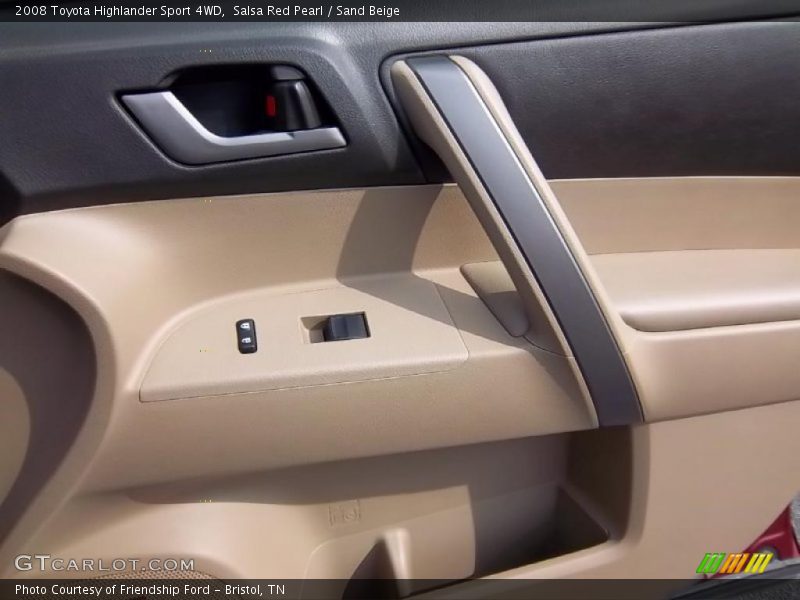 Salsa Red Pearl / Sand Beige 2008 Toyota Highlander Sport 4WD