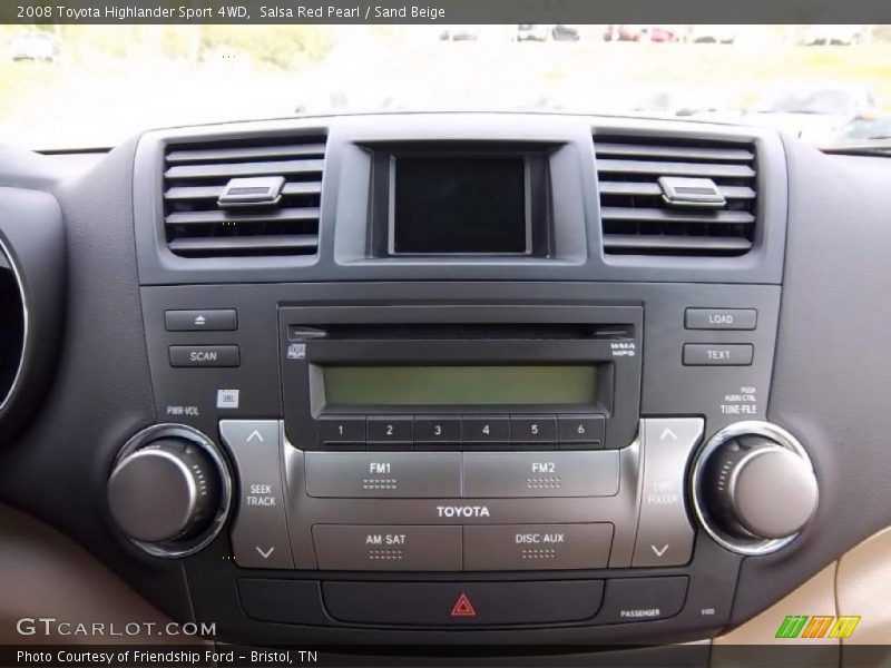 Salsa Red Pearl / Sand Beige 2008 Toyota Highlander Sport 4WD