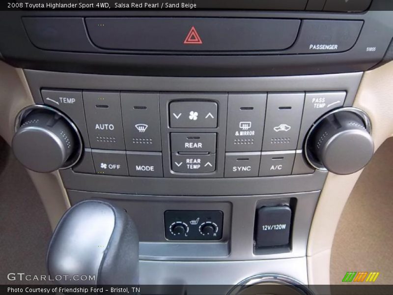 Salsa Red Pearl / Sand Beige 2008 Toyota Highlander Sport 4WD