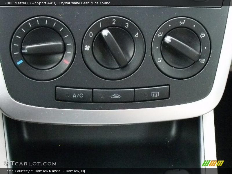 Crystal White Pearl Mica / Sand 2008 Mazda CX-7 Sport AWD
