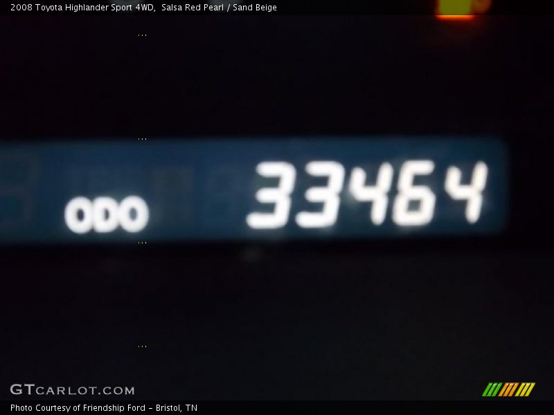 Salsa Red Pearl / Sand Beige 2008 Toyota Highlander Sport 4WD